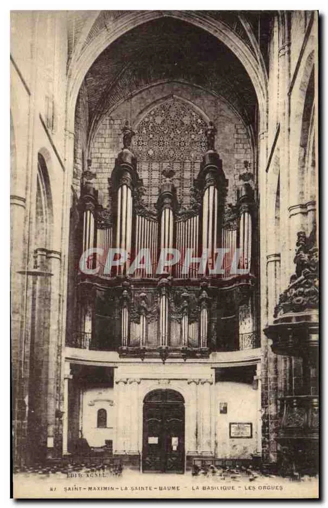 Saint-Maximin-la-Sainte-Baume — Die Basilika — Die Orgeln — Verlag Agnès, n° 87 - Vorderseite
