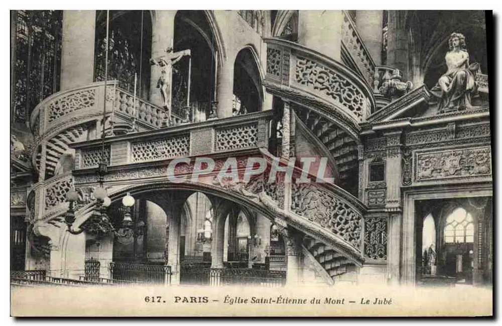 Paris — Kirche Saint-Étienne du Mont — Der Jubé - Vorderseite