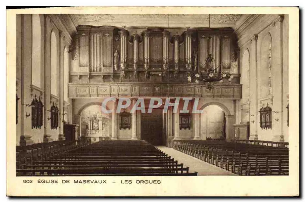 Église de Masevaux — Les orgues — éditeur CPAPHIL, n° 902 - Frente