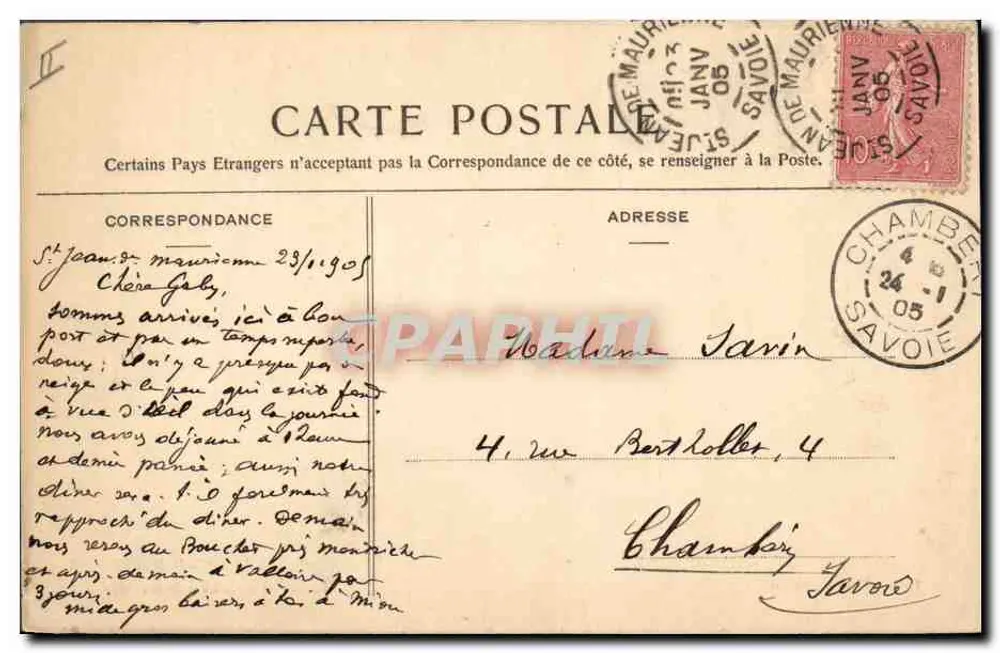 St-Jean-de-Maurienne — Stühle der Kathedrale (15. Jahrhundert) — Pittier, Foto-Verlag, Annecy - Rückseite