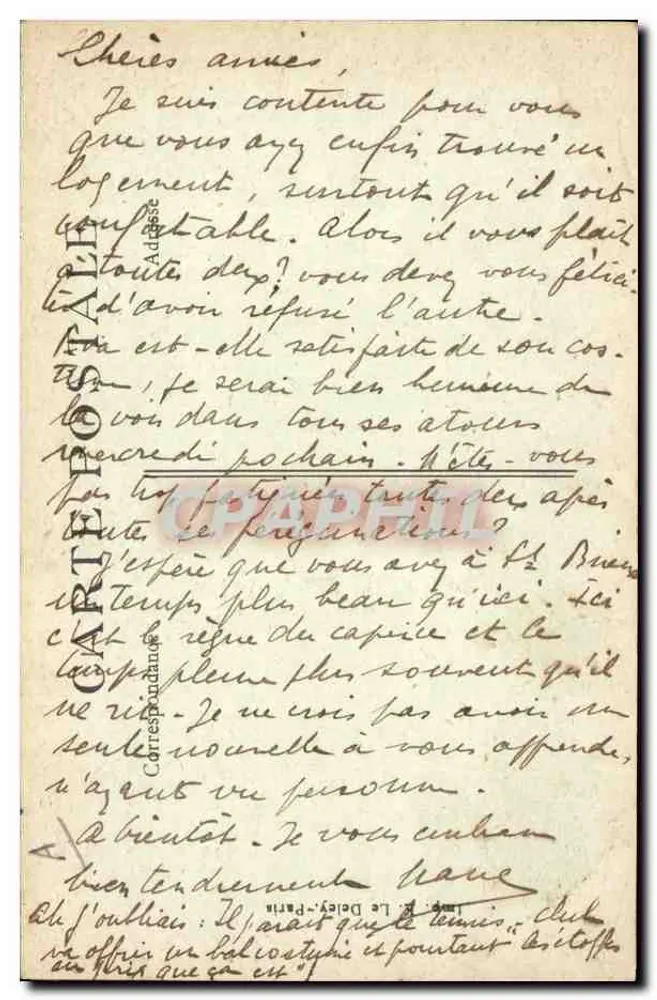 Carantec — Alte Frau, die ihre Pfeife raucht — Verlag E.B.D. n°267 - Rückseite