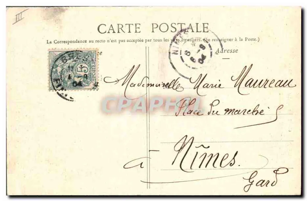 Trajes do Finistère — Os Pequenos Casados — Coleção G. I. D. de Nautes, N° 122 - Verso