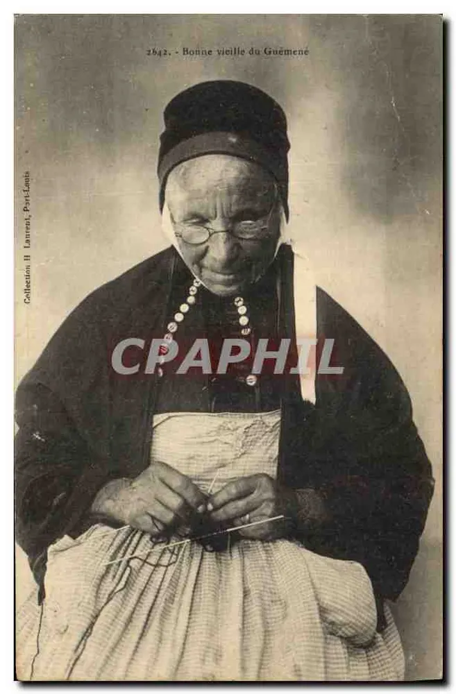 Bonne velha do Guémene — Coleção H. Laurent, Paris-Louis, n° 2642 - Frente