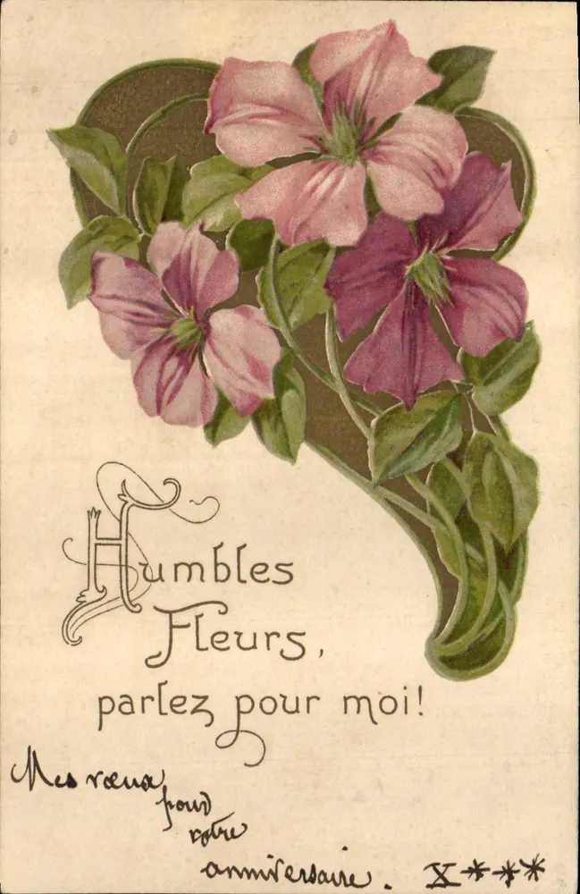 Flores para mim — Humildes Flores, falem por mim! — editor não visível - Frente