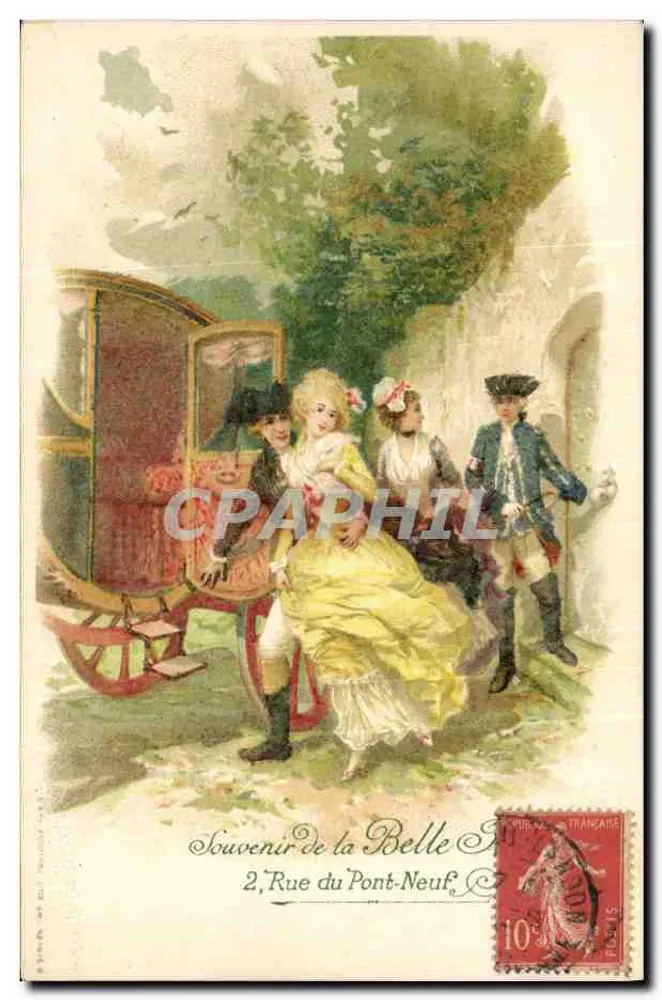Erinnerung an die Belle Jardinière — Ansicht der Rue du Pont-Neuf — Verlag Belle Jardinière - Vorderseite