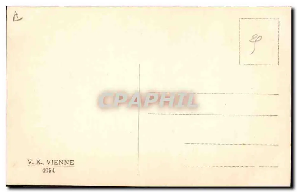 Osterfeier — Kinder und Küken — V.K., Wien 4054 - Rückseite
