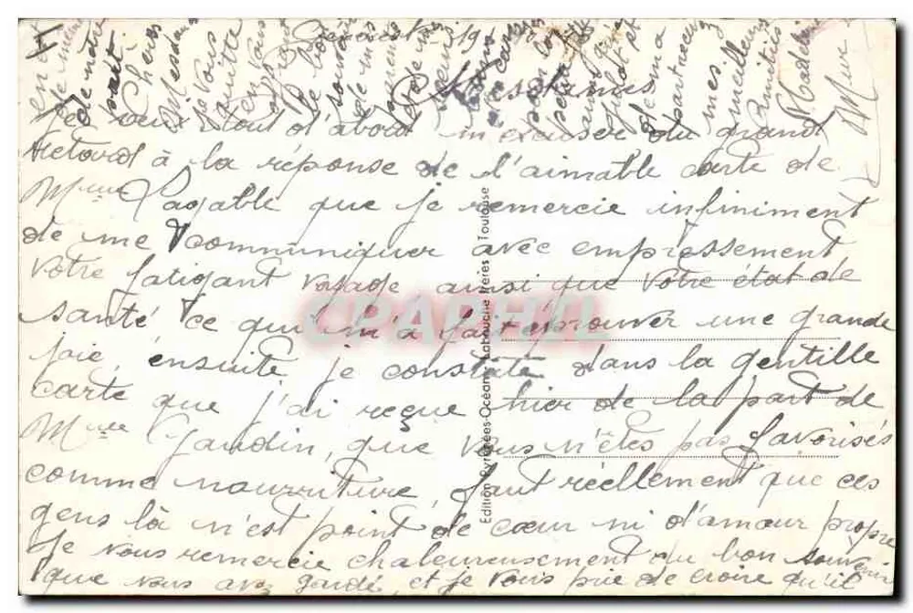 St-Bertrand-de-Comminges — Innere Ansicht des Kathedralchoirs — Verlag Océan, Nr. 188 - Rückseite