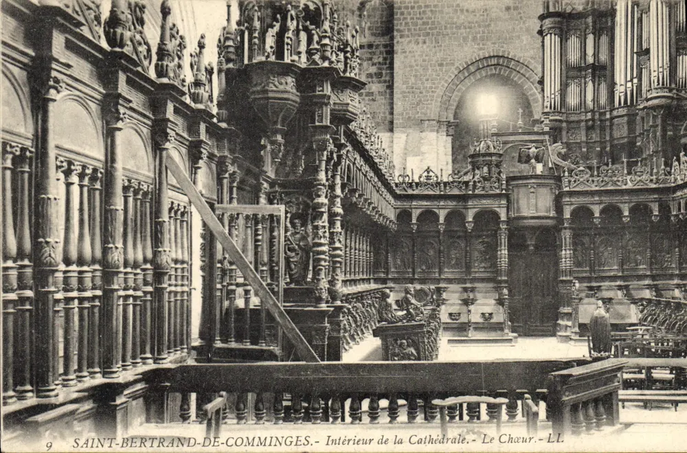 Saint-Bertrand-de-Comminges — Innenansicht der Kathedrale — Der Chor — LL - Vorderseite