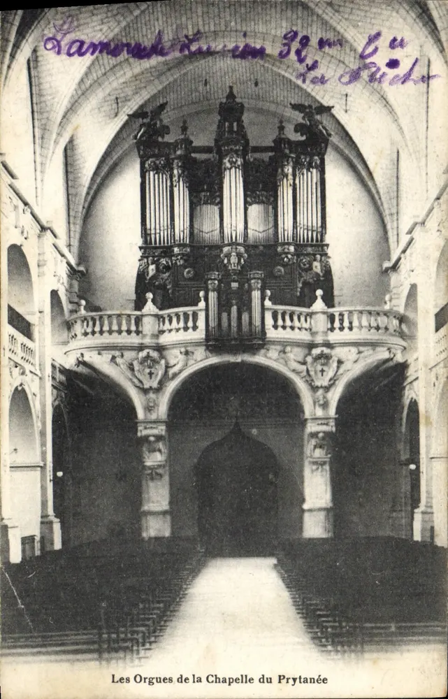 Die Orgeln der Kapelle des Prytanée — Lamorade Lucien, 38 rue de la Piché — Lamorade Lucien, 38 rue de la Piché - Vorderseite