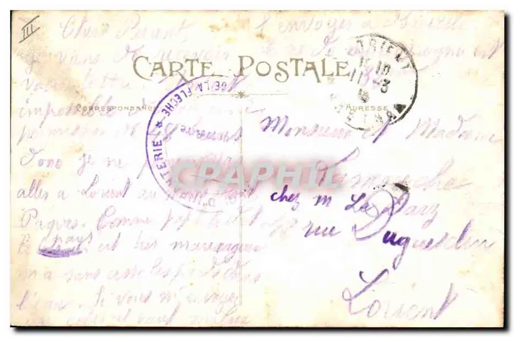 Die Orgeln der Kapelle des Prytanée — Lamorade Lucien, 38 rue de la Piché — Lamorade Lucien, 38 rue de la Piché - Rückseite