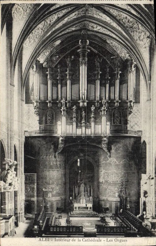 Albi — Innenansicht der Kathedrale — Die Orgeln - Vorderseite