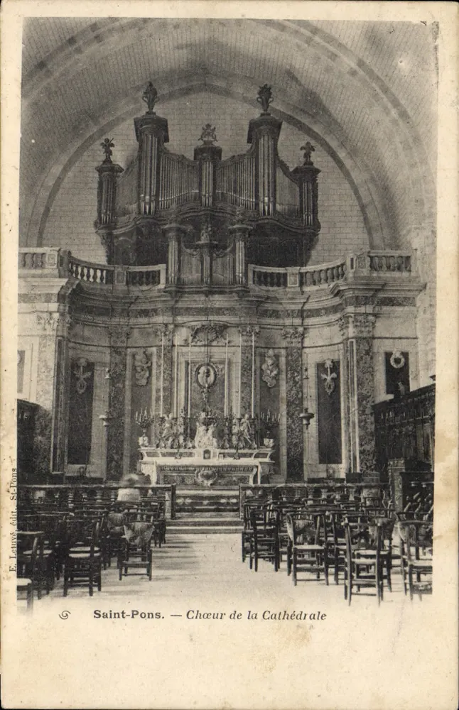 Saint-Pons — Coro da Catedral — E. Leauté, editor, Saint-Pons - Frente