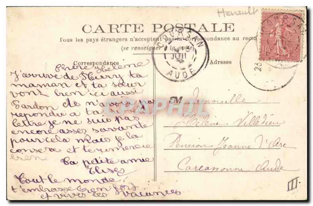 Saint-Pons — Coro da Catedral — E. Leauté, editor, Saint-Pons - Verso