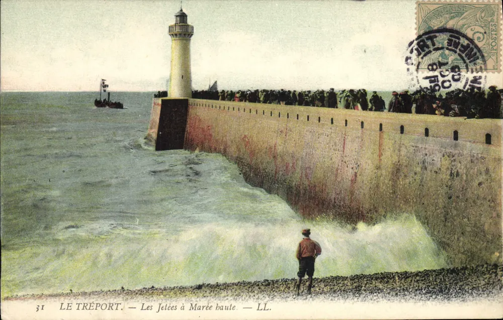 Le Tréport — As Pontas à Maré Alta — LL. - Frente