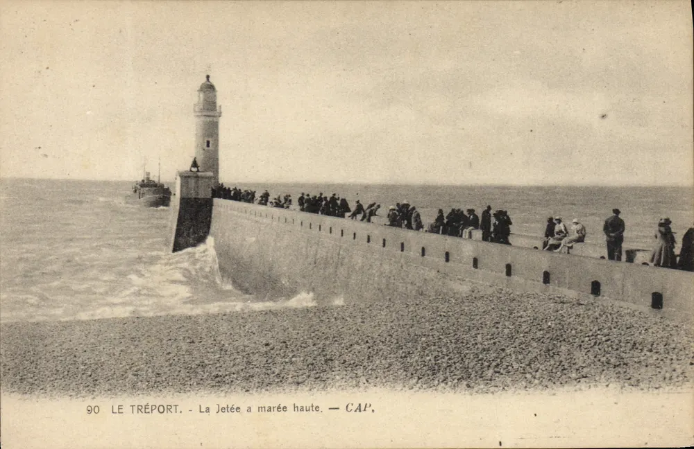 Le Tréport — Przylądek przy pełnej mierze — CAP, n° 90 - Awers