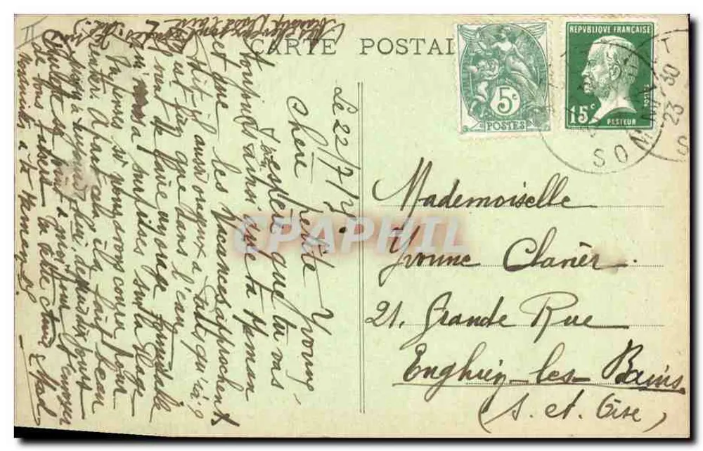 Ault-Onival - O Farol — editor Maurice Levéque, fotógrafo em Escarbotin - Verso