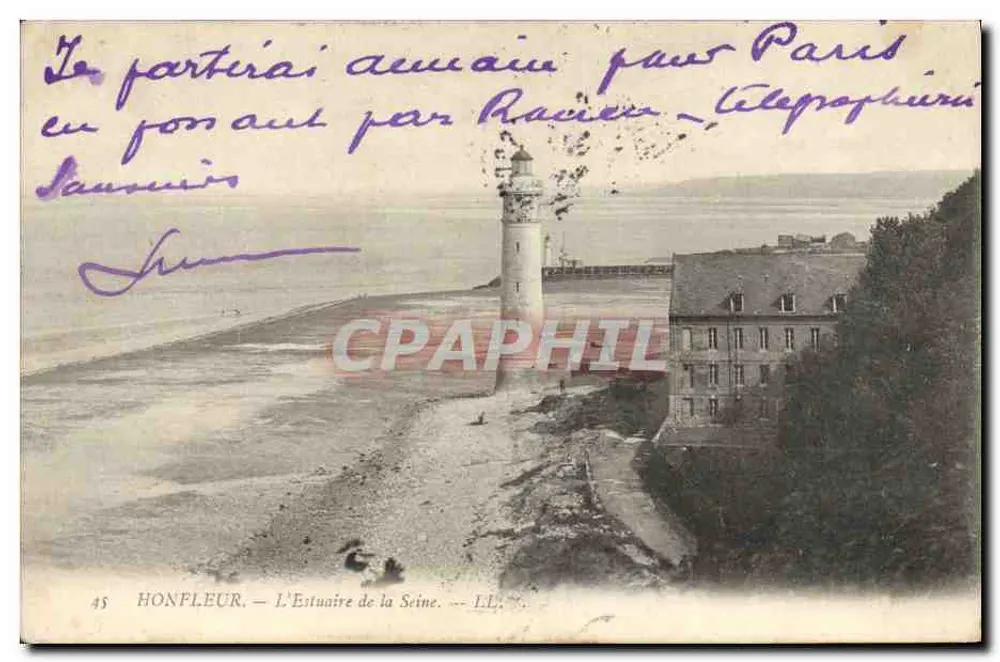 Honfleur — O Estuário do Sena — LL. 45 - Frente