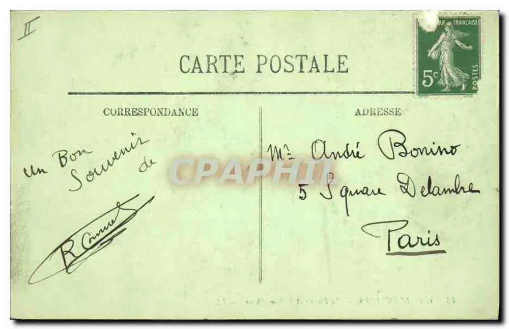 Cabo de Antibes — O Farol e o Sémaphore — LL - Verso