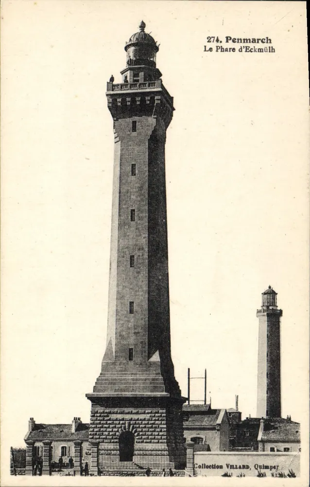 O Farol de Eckmühl — Penmarch — Coleção VILLARD, Quimper - Frente