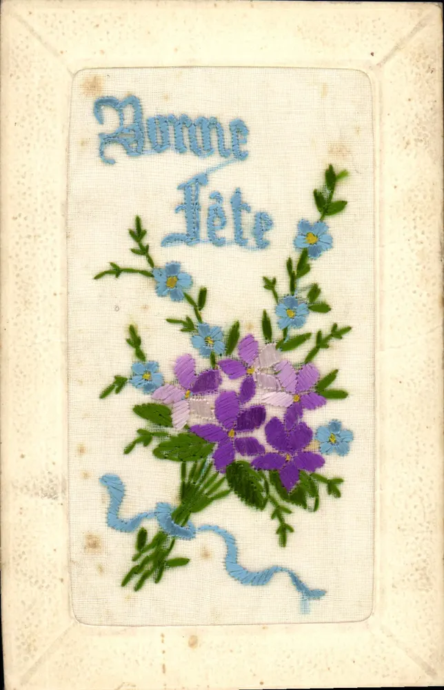Bouquet de flores — Feliz cumpleaños — Tarjeta postal - Anverso