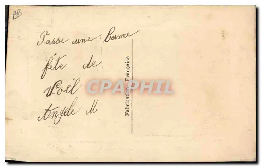 Arranjo de flores — Lembrança — Fabricação Francesa - Verso