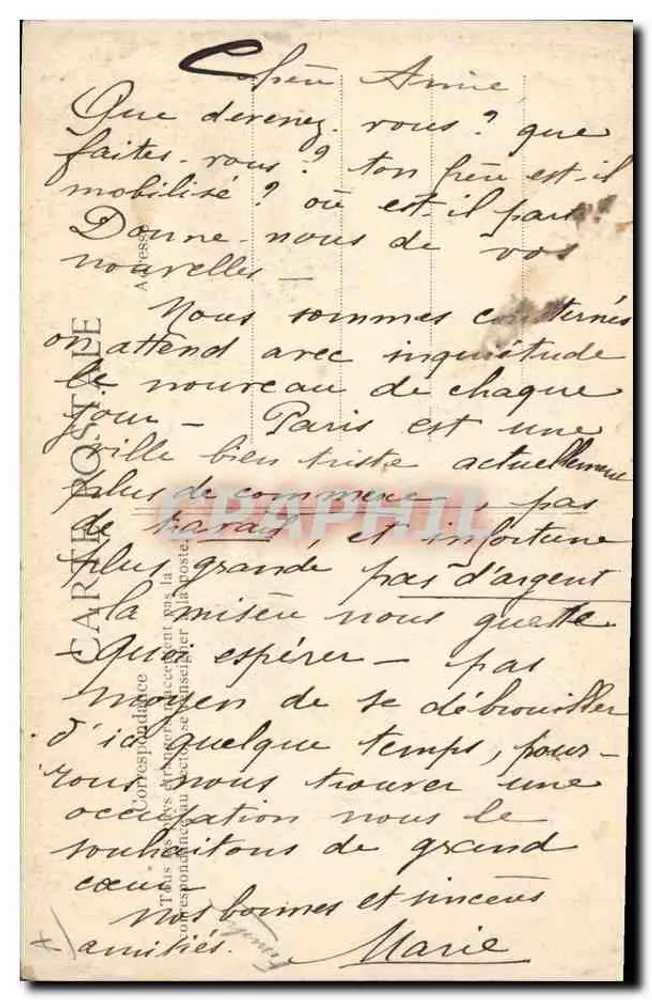 Costumes bretons — Mariés de Saint-Pol de Léon — éditeur ELD n°230 - Verso
