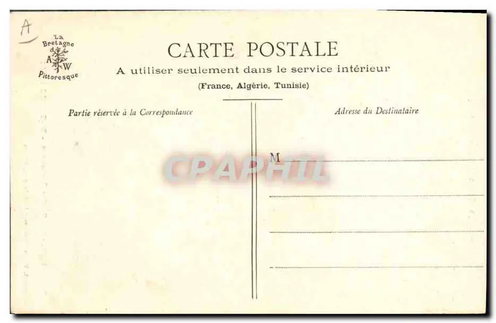 As Coifas Bretãs — St-THEGONNEC — Coleção A. Waron, St-Brieuc — Fot. Fougère, Morlaix - Verso