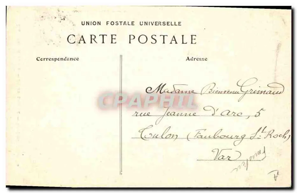 Ponte-Abbé — Um jovem Bigouden — Coleção W. H. AND. - Quilis - Verso
