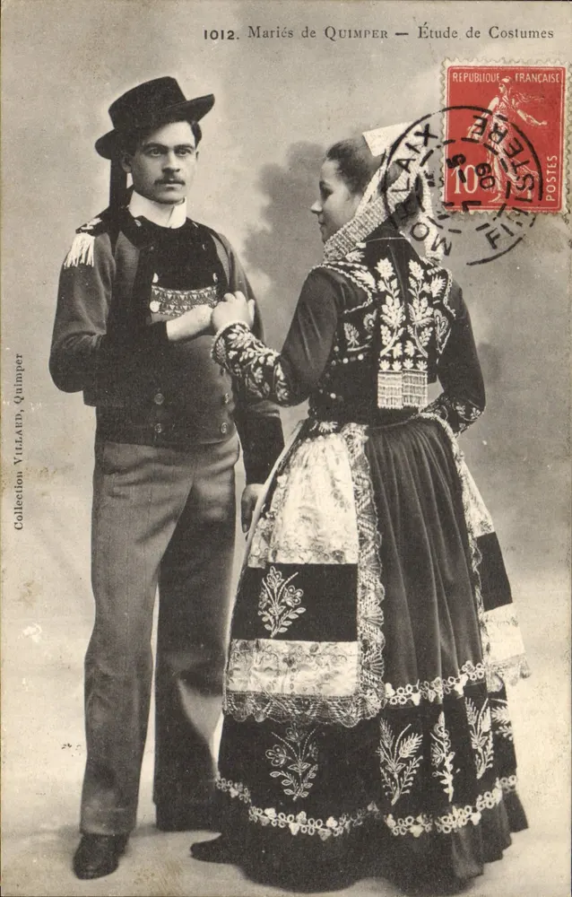 Casamento em Quimper — Estudo de Trajes — Coleção Villard, Quimper - Frente