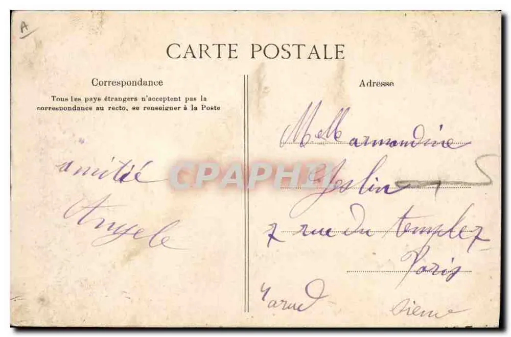 Jovem Menina de SAINT-THÉGONNEC — Coleção Villain, Quimper — n° 1238 - Verso