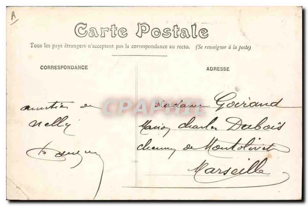 Agen — La Garonne — Phototypie Perret Agen - Achterkant
