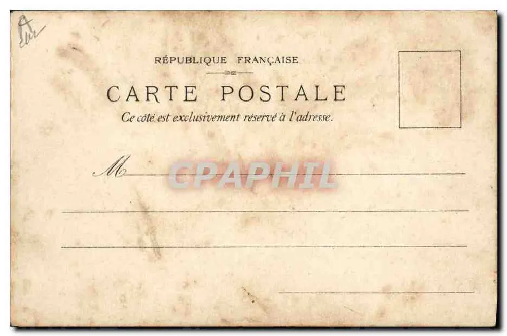 Ausstellung Lefèvre-Utile Paris 1900 — Grand Prix — Transparente Karte, herausgegeben von Lefèvre-Utile, Paris 20 à Girando - Rückseite