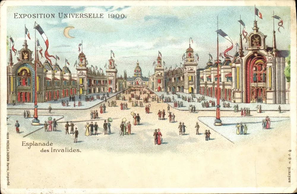 Esplanade der Invaliden — Weltausstellung 1900 — Verlag MAHN FRICKS ZAHERN, Paris - Vorderseite