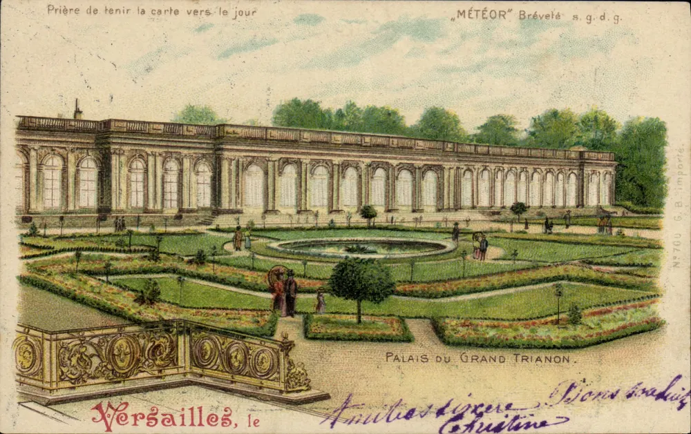 Palast des Großen Trianon — Versailles — Verlag G.B. importiert, Nr. 700 - Vorderseite
