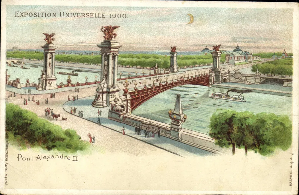 Brücke Alexandre III — Weltausstellung 1900 — Verlag RIESSZABERN, Paris, Nr. 848 - Vorderseite