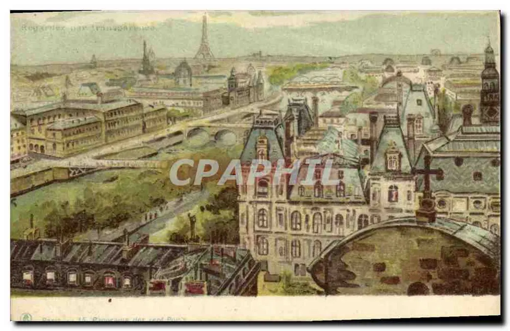 Paris — Ansicht des Pont d'Arcole — Verlag: Paris, 15. Ponceaux des sept Ponts - Vorderseite