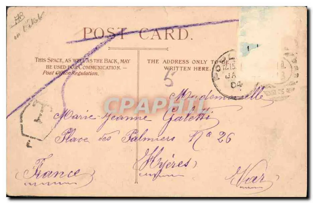 Mansion House und Cheapside — London — Verlag M. Borth - Rückseite