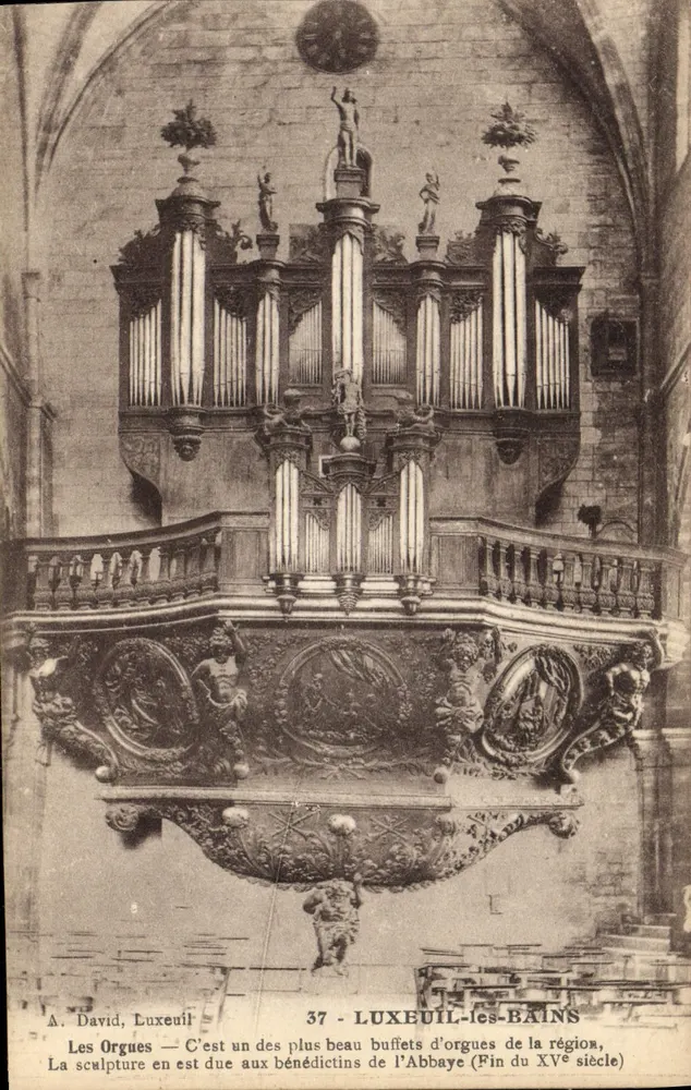Les Orgues — Luxeuil-les-Bains — A. David, n°37 - Frente