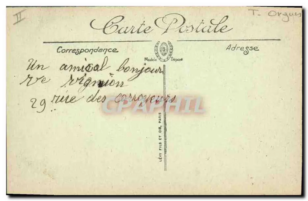 Saint-Omer — Innenansicht der Basilika. Das Große Orgel — LL - Rückseite
