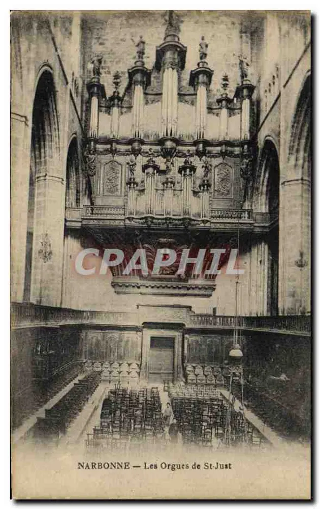 NARBONNE — Os Órgãos de São Justo — M. T. (Imp. - Images) - Frente
