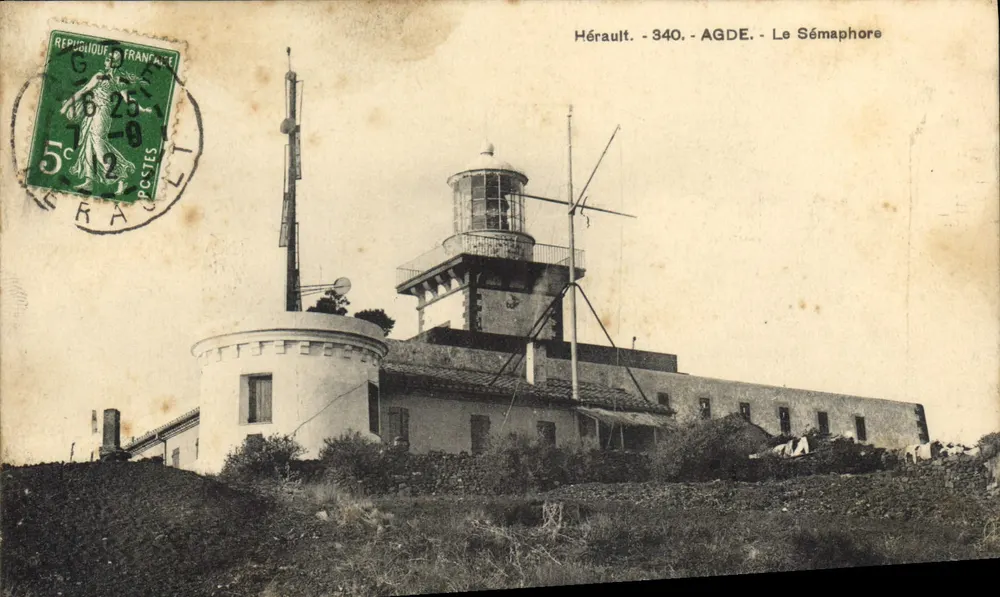 Agde - O Sémaphore — Hérault, 340 — editor desconhecido - Frente