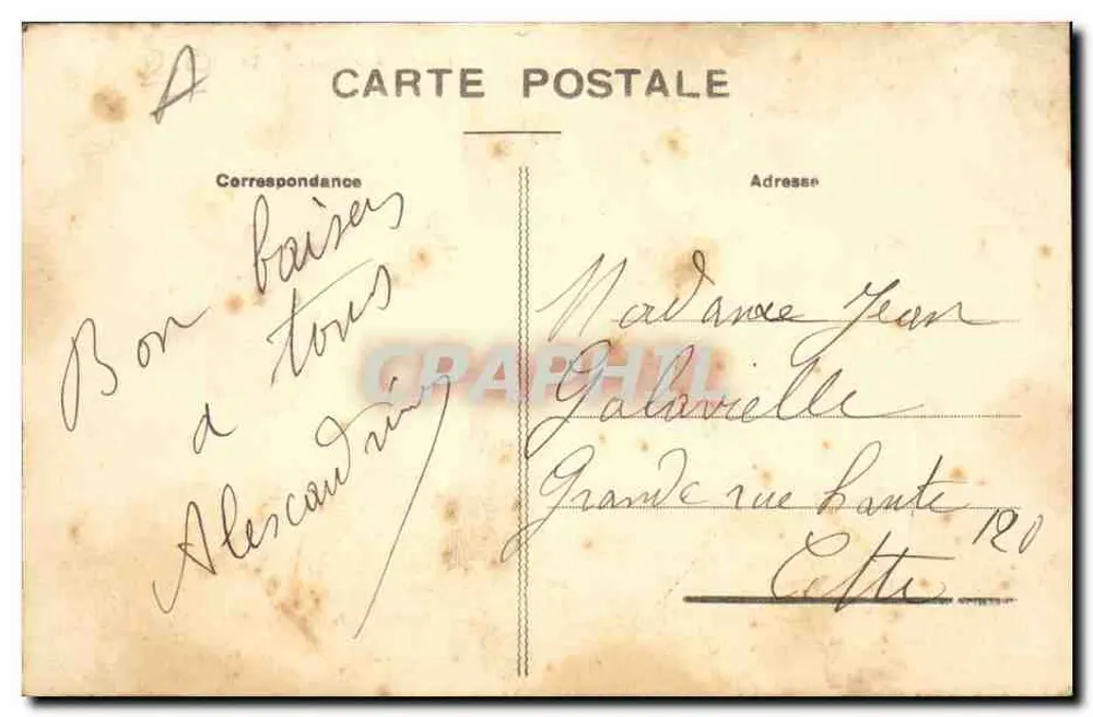 Agde - O Sémaphore — Hérault, 340 — editor desconhecido - Verso