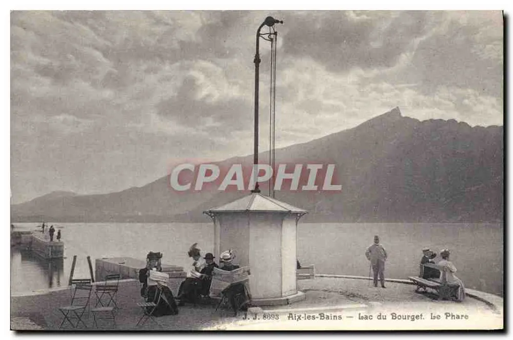 Aix-les-Bains — Lago do Bourget. O Farol - Frente
