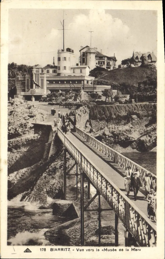 Biarritz - Vista para o « Museu do Mar » — editor L'Ar, n° 178 - Frente