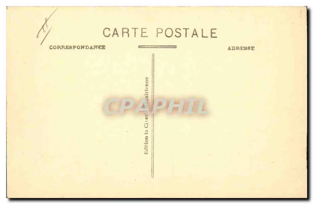 St-NAZAIRE (L.-Inf.) - Der Drehbrücke und der Schiffszeichen — A. B. - Rückseite