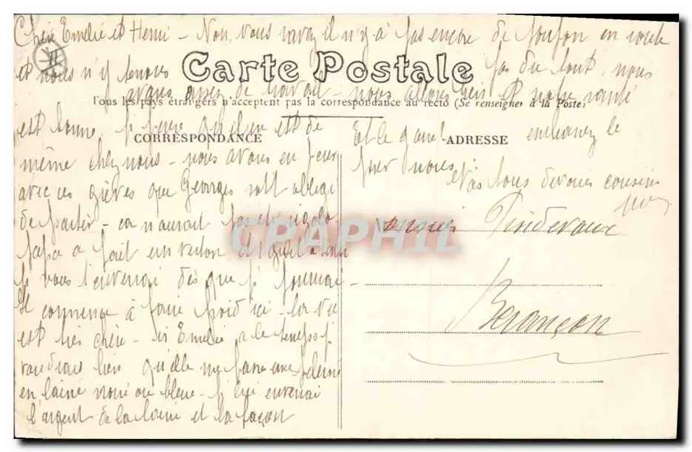 Châteaudun — Kampf auf dem Platz am 18. Oktober 1879 (Gemälde von Philippoteaux im Rathaus) — Verlag: Charles Challellier & Fils - Rückseite