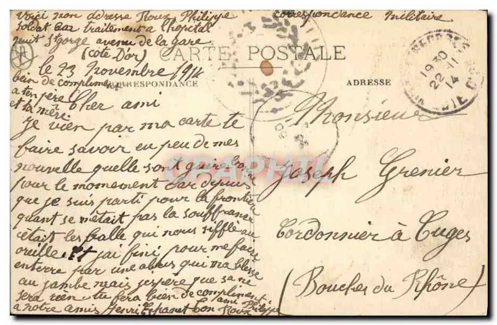 Nuits-Saint-Georges — Batalla de Nuits (18 Diciembre 1870) — C. Coron, Nuits-Saint-Georges - Reverso