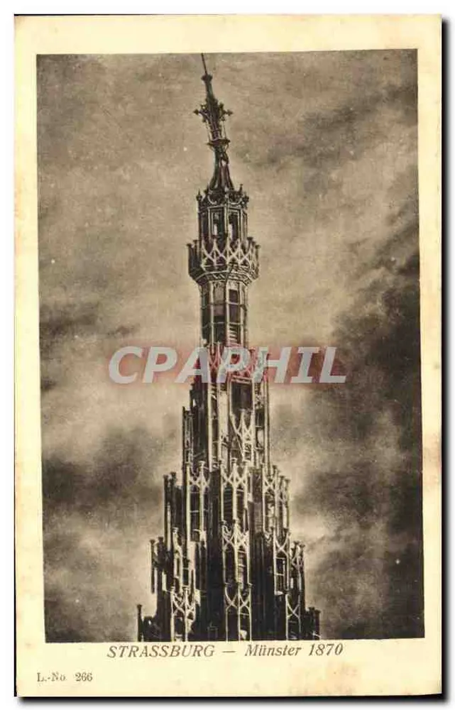 Estrasburgo — Münster 1870 — L.-No 266 - Frente