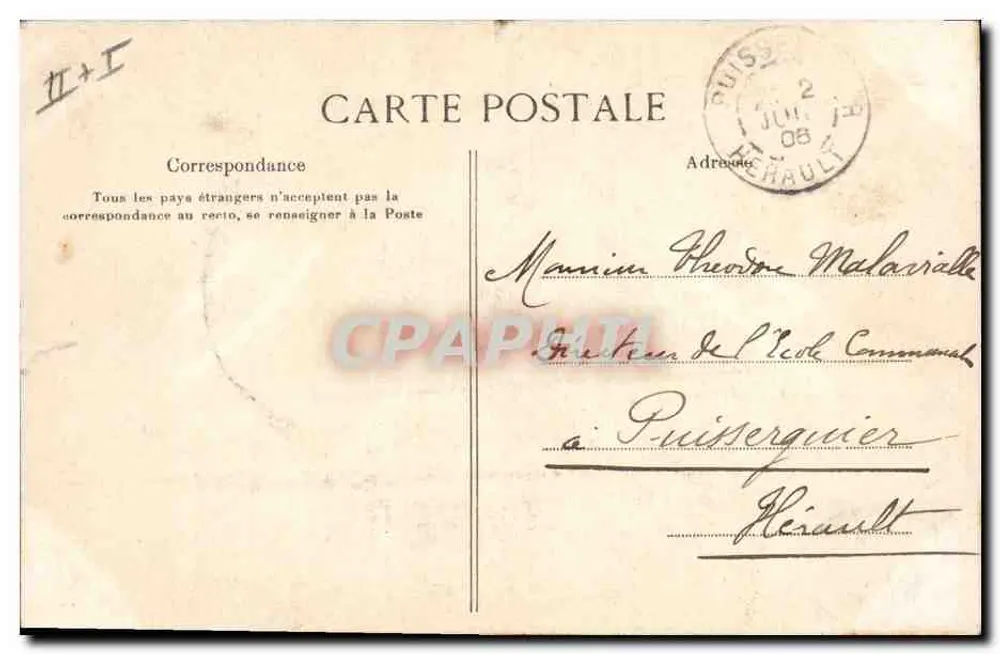 Jovem Bretão — Coleção Villards, Quimper — n° 1208 - Verso