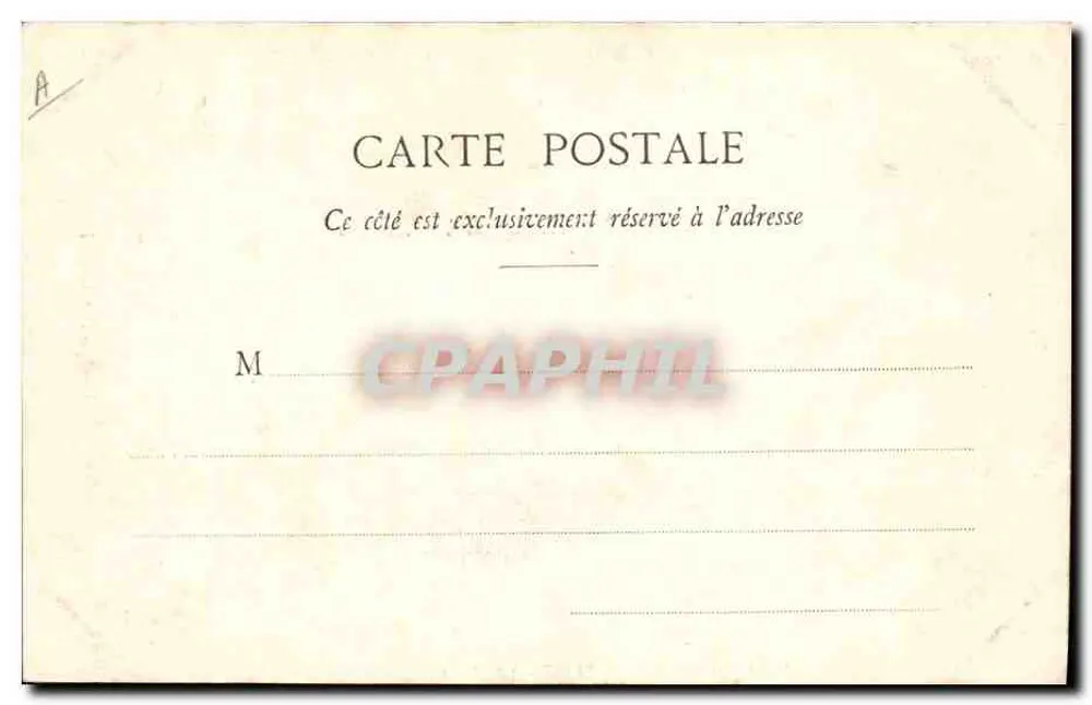 Carhaisienne (Finistère) — jovem mulher em traje tradicional — Coleção A. Waron-Hugon, Fot. Hugon, n°1044 - Verso